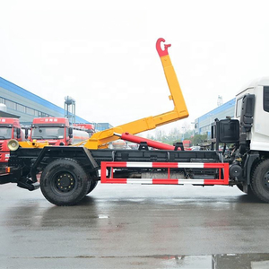 Camion à ordures Dongfeng 4x2 avec benne à bras articulé amovible, fabricant de camions à ordures à bras de ramassage - Product Image 6
