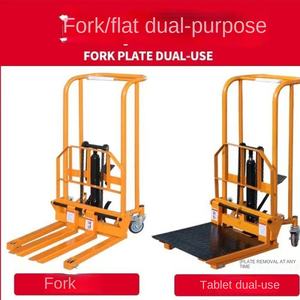 Groothandel Handmatige Hydraulische Heftruck Stapelaar 1-3 Ton Semi-Elektrische Heftruck Polyurethaan Banden Hijsen Stapelaar - Product Image 5