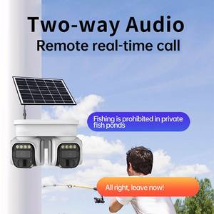 Наружная камера с двойным объективом 4 Мп, 4 г, Wi-Fi, Солнечная камера IP66, водонепроницаемая, ИК-камера с датой движения, ночная, PTZ, 4 г, камера для дома - Product Image 5