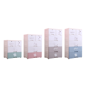 Commode en <span class=keywords><strong>plastique</strong></span> coloré à empiler, meuble de rangement pour enfants, à 2/4/5/<span class=keywords><strong>6</strong></span> couches - Product Image 5