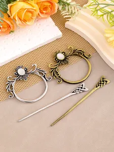 Stylish Chinese Style Semi-casual Banquet Party Women's Jeweled Hair Accessories