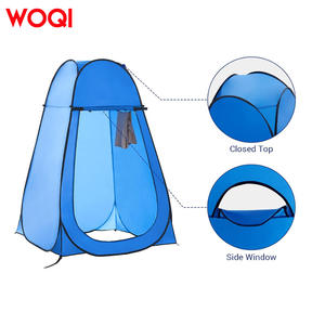 Carpa de Ducha Privada Woqi 120x120x190cm, Impermeable, Portátil, para Camping, Playa, Instalación Automática, Azul - Product Image 3