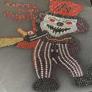 Customization Halloween Rhinestone <strong>Transfer</strong> Designs Hot-fix <strong>Iron</strong> <strong>on</strong> <strong>Transfer</strong> Motif - Product Image 3