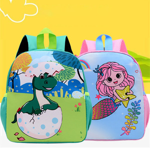<span class=keywords><strong>Zaino</strong></span> carino in Nylon per la scuola materna dei cartoni animati dinosauro a prova di acqua borsa da scuola per bambini e ragazzi scuola primaria - Product Image 4