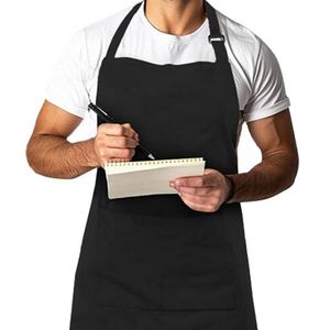 Adjustable Black <b>Kitchen</b> <b>Apron</b> Waterproof Cooking <b>Apron</b> for Chef - Product Image 3