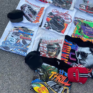 เสื้อยืดแขนสั้นผ้าฝ้าย100% ขนาดใหญ่พิเศษพิมพ์ลายล้างกรดเสื้อผ้าแนวสตรีทเสื้อออกกำลังกายแขนสั้นไม่มียี่ห้อพิมพ์ลายโลโก้ออกแบบได้ตามต้องการ - Product Image 2