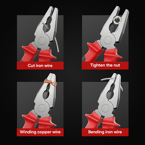 Jeu de pinces universelles robustes, pinces diagonales et à bec effilé, finition résistante à la rouille, kit <span class=keywords><strong>d</strong></span>'outils pour électriciens - Product Image 3
