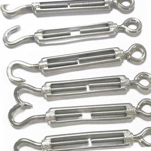 Tendeur de câble en acier inoxydable 304 316, type crochet à anneau ouvert, corps ouvert, M6 M8 M10 M12 M14 M16 M18 M20 M24 - Product Image 1