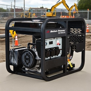 Belon мощность 8,0 кВт однофазный 230/400 В, портативный дизель-генератор с открытой рамой, малогабаритный двигатель с высокой эффективностью - Product Image 1