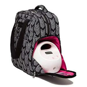 Sac à langer élégant et de qualité avec rayures, design tendance, vente en gros d'usine BSCI, sac fourre-tout pour tire-lait, sacs pour tire-lait pour maman et bébé - Product Image 5