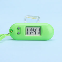Jam Tangan Olahraga LED Pabrik 2025 Warna Permen Kreatif Digital Portabel Mini Jam Tangan Gantungan Kunci Ransel untuk Pelajar