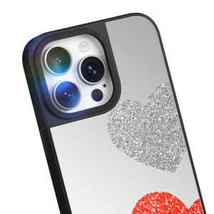 Étui de téléphone portable argenté réfléchissant avec miroir pour iPhone 15 Pro Max 11 13 14 étui de miroir de maquillage étui de téléphone de luxe - Product Image 4