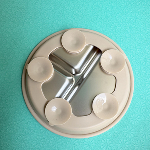 Vaisselle pour enfants en acier inoxydable avec manchons en silicone amovibles et assiette à ventouse pour bébé - Product Image 3