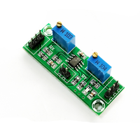 Amplificateur de tension à double étage, module amplificateur de signal à alimentation unique, collecteur de signal faible LM358