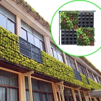 Supports muraux pour système d'irrigation automatique de maison Jardinière suspendue en plastique verticale solide Pots de fleurs pour mur de jardin vertical intelligent