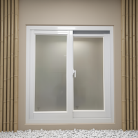 Ventana Corredera de Aluminio Impermeable de Primera Calidad con Excelente Rendimiento de Sellado para Decoración de Baños y Salas de Estar