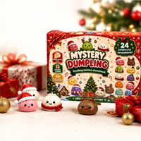 Calendrier de l'Avent Mystère Mix Designs avec Jouets Squishy Taba Squishy – 24 Jours de Surprises Promotionnelles
