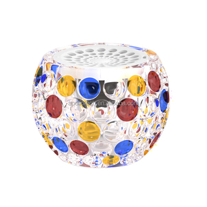 Tasse décorative en cristal portable pour haut-parleur Mini armoire en verre alimentée par batterie d'éclairage LED RVB pour V5.3 <span class=keywords><strong>Touch</strong></span> - Product Image 2
