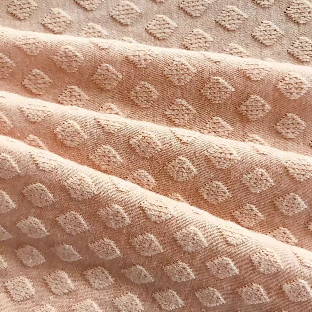Factory Direct 50% Rayon 23% Polyester 22% Nylon 5% Spandex Yarn Dyed Jacquard Fabric Lightweight Knit Stretch Boys' Garments