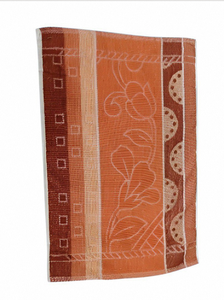 Serviette de cuisine carrée en coton brodé bleu, gaufrée, séchage rapide, jetable pour hôtel et maison - Product Image 4