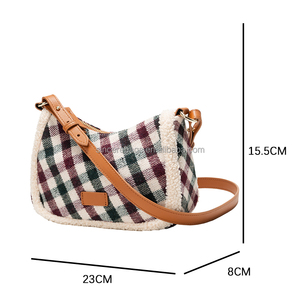 Bolso de Hombro de Mujer de Cuero PU con Diseño Coreano y Patrón de Letras, Cierre de Cremallera, Gran Capacidad, Impermeable y Portátil - Product Image 2