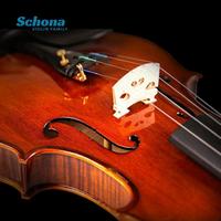 Violon professionnel haut de gamme 1/4-4/4 avec table en épicéa, dos/côtés en érable, touche en ébène et archet en bois de Brésil