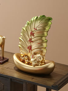 High-End <b>Resin</b> Crafts Smooth Sailing Ornament Folk Art Home Living Room TV Cabinet Wine Cabinet Decoration for Housewarming Gift - Product Image 3