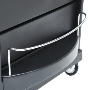 Salon <b>Trolley</b> Black Multi Layer <b>Plastic</b> Universal Wheel Easy Moving Hair Salon Beauty Parlor Furniture HZ2020NW - Product Image 1