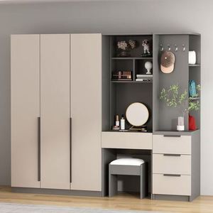 Buen precio Armario de madera maciza-Armario Muebles de dormitorio Puerta de vidrio para la venta - Product Image 3