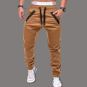 Pantalon de <span class=keywords><strong>jogging</strong></span> décontracté pour homme, style ou logo personnalisé, fabrication ODM, printemps automne, cordon de serrage, poche, coupe slim, rayé - Product Image 1