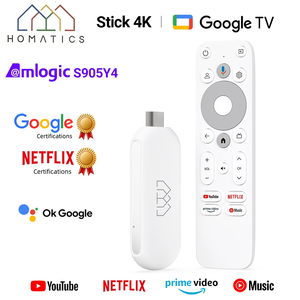 Fábrica Google certificado Amlogic S905Y4 TV Box Google TV 12 OS Voice DDR4 2GB EMMC 32GB <span class=keywords><strong>HOMATICS</strong></span> 4K TV Stick Gongle Dual Wifi - Product Image 2