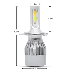 ไฟหน้า LED Dingcheng H4 Bi-Beam ขนาด 9.6 ซม. สีขาว-น้ำเงิน 6000-8000k ตัวเรือนอลูมิเนียมสำหรับรถยนต์ - Product Image 1