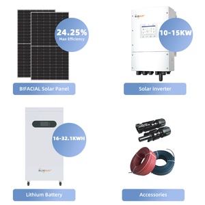 Sistema <span class=keywords><strong>de</strong></span> Energía Solar para el Hogar Bluesun, Económico, Completo, <span class=keywords><strong>de</strong></span> 10kw 15kw, con Paneles Solares, Inversor y Batería <span class=keywords><strong>de</strong></span> Litio - Product Image 4