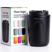 Tasses à café réutilisables en acier inoxydable 316 de 8 oz et 12 oz, mini-gobelets isothermes anti-fuite avec couvercle, personnalisables avec logo – Meilleures ventes