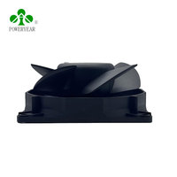 Power year DC 24V/12V Axial ventilator mit schwarzem Kugellager 9238 Geräuscharmer Halb rahmen Fünf flügel 92x92x38mm Bürstenloser Gleichstrom lüfter