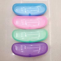 Lunettes transparentes, emballage en plastique dur, boîte à lunettes, rangement Portable, 1 pièce