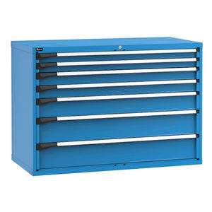 Commode bleue Fami Master 1428x726x1000mm avec 7 tiroirs télescopiques - Product Image 1