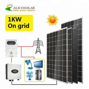 高效Alico易于安装太阳能安装系统220伏纯正弦波逆变器8000瓦太阳能电池板系统24小时