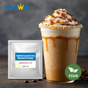 Poudre de caramel salé végétalien OEM/ODM, goût sucré et salé, emballage en sachet aluminium pour la préparation de milkshakes - Product Image 6