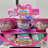2024 Grosir 12 Buah K2802 Blind Box Set Mainan Plastik Populer Mini Cup Style Blind Box Toys Hadiah untuk Ulang Tahun Anak Perempuan