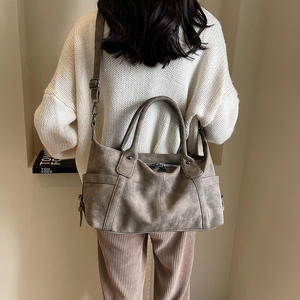 Nuevo bolso de mano Retro para mujer, bolso de hombro de cuero vegano Vintage Simple, bolso cruzado para mujer - Product Image 4