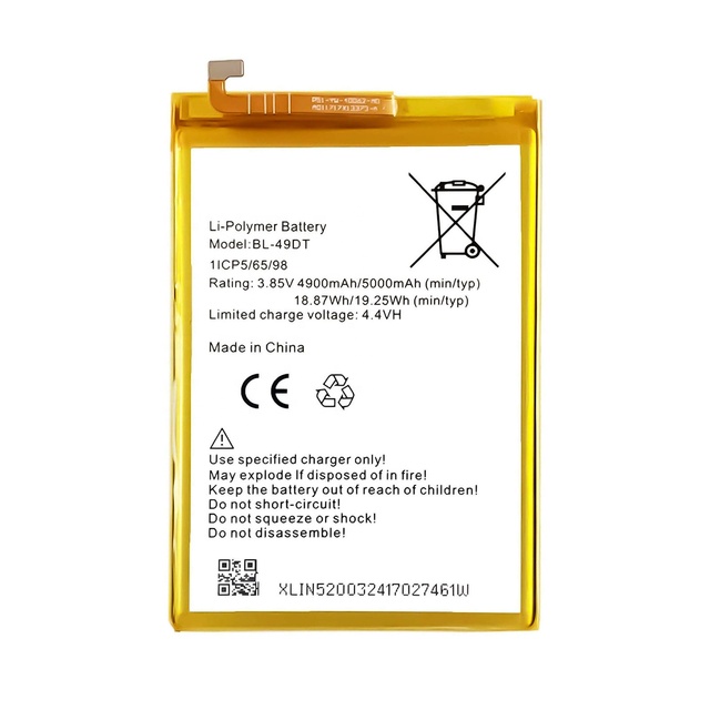 Wholesale BL-49DT High Quality 5000mAh Replacement Mobile Phone Battery for Tecno Pouvoir 3 Cell Phone Batteries Manufacturers