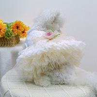 Luxuriöse Atmungsaktive Polyester Niedliche Prinzessin Hochzeit Geburtstag Weihnachten Hunde- & Katzen-Partykleider und Accessoires XS Größe