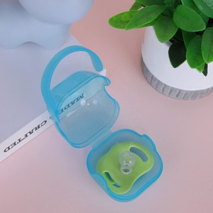 OEM Bpa libre de plástico PP bebé mordedor pezón bolsa titular infantil chupete cadena Clip caja bebé chupete caso - Product Image 4