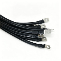 Cable de Batería de Cobre Personalizado de Fábrica con Terminales de Anillo, Cable de Conexión de Alta Corriente