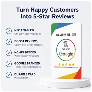 Tarjeta NFC Personalizada para Reseñas <span class=keywords><strong>de</strong></span> Google/Instagram/YouTube/TikTok/<span class=keywords><strong>Facebook</strong></span>, Tarjeta <span class=keywords><strong>de</strong></span> PVC con la Frase 'Reseñenos', Venta al Por Mayor, OEM, ODM, MOQ Bajo, Lista para Enviar - Product Image 5