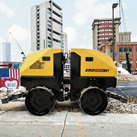 Nouvelle Compactrice Vibrante à Double Tambour SHANTUI SRD016W 1,6 Tonnes 17,8KW avec Moteur Yanmar, Pompe et Engrenages