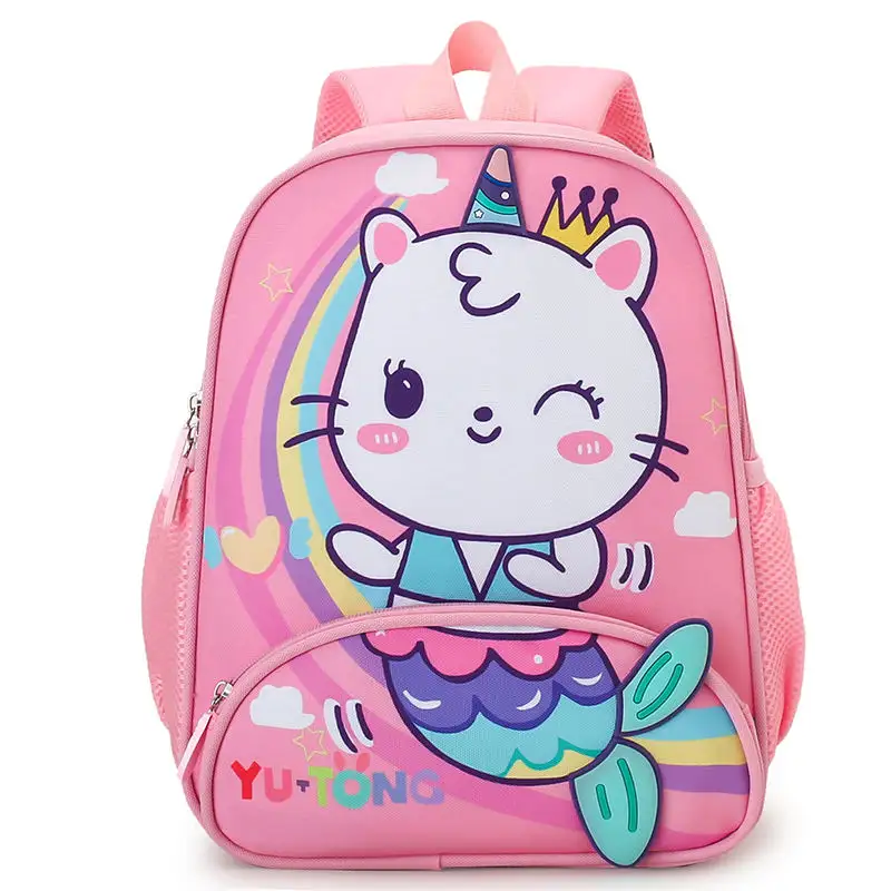 New Children's School Bag Fashion Cartoon Print Small Animal Backpack for Boys and Girls Large Capacity Breathable school bags