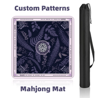 Tapis de Mahjong Américain Personnalisé Pliable Portable Antidérapant Résistant à l'Usure Design Minimaliste Moderne pour Usage Ludique