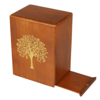Urna Funeraria de Madera Hecha a Mano para Cenizas Humanas Adultas, Urna Conmemorativa de Madera Sólida Premium con Marco para Fotos, Venta al Por Mayor